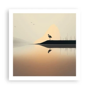 Poster - Herr am See - 60x60 cm