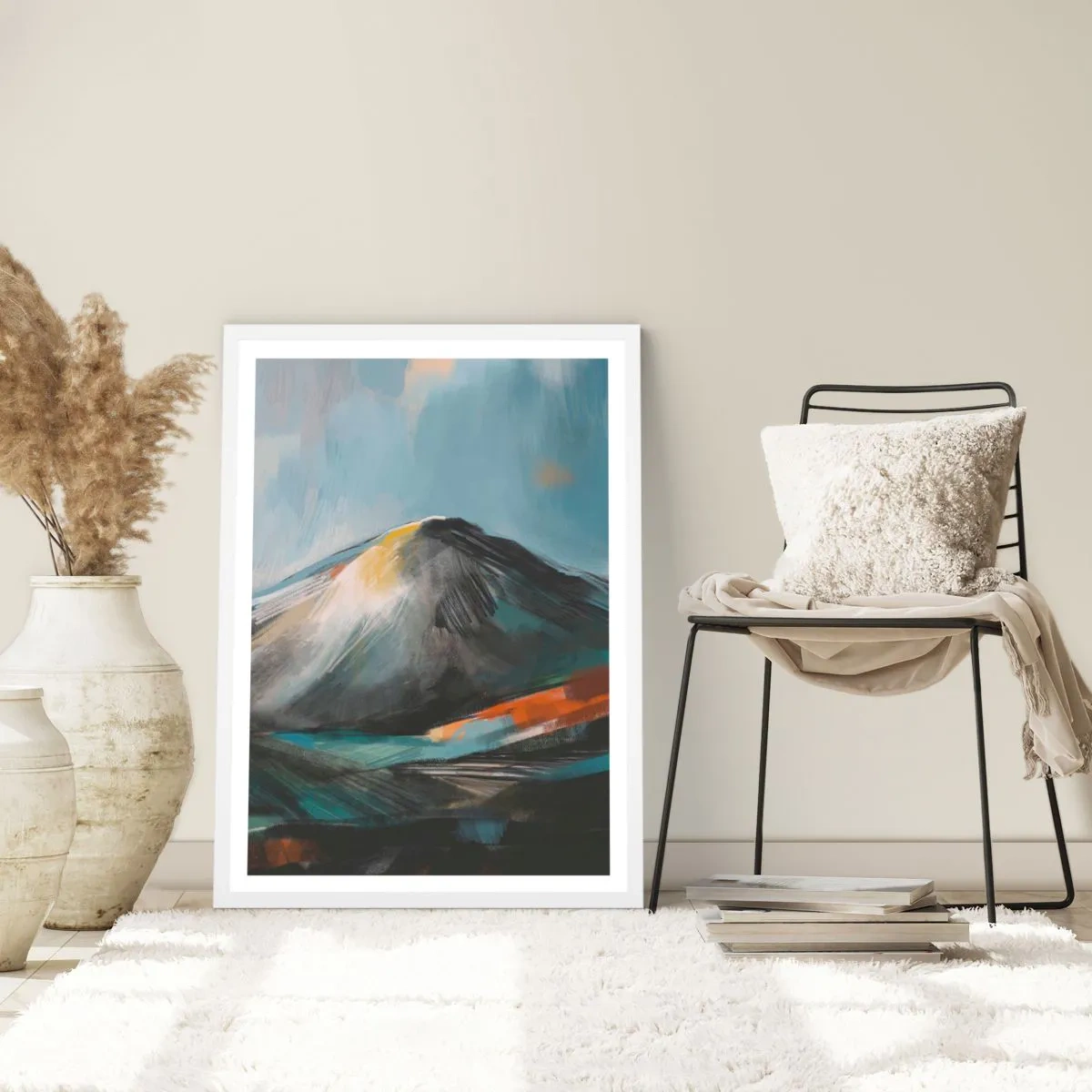 Poster in einem weißen Rahmen - Roh und schön - 70x100 cm