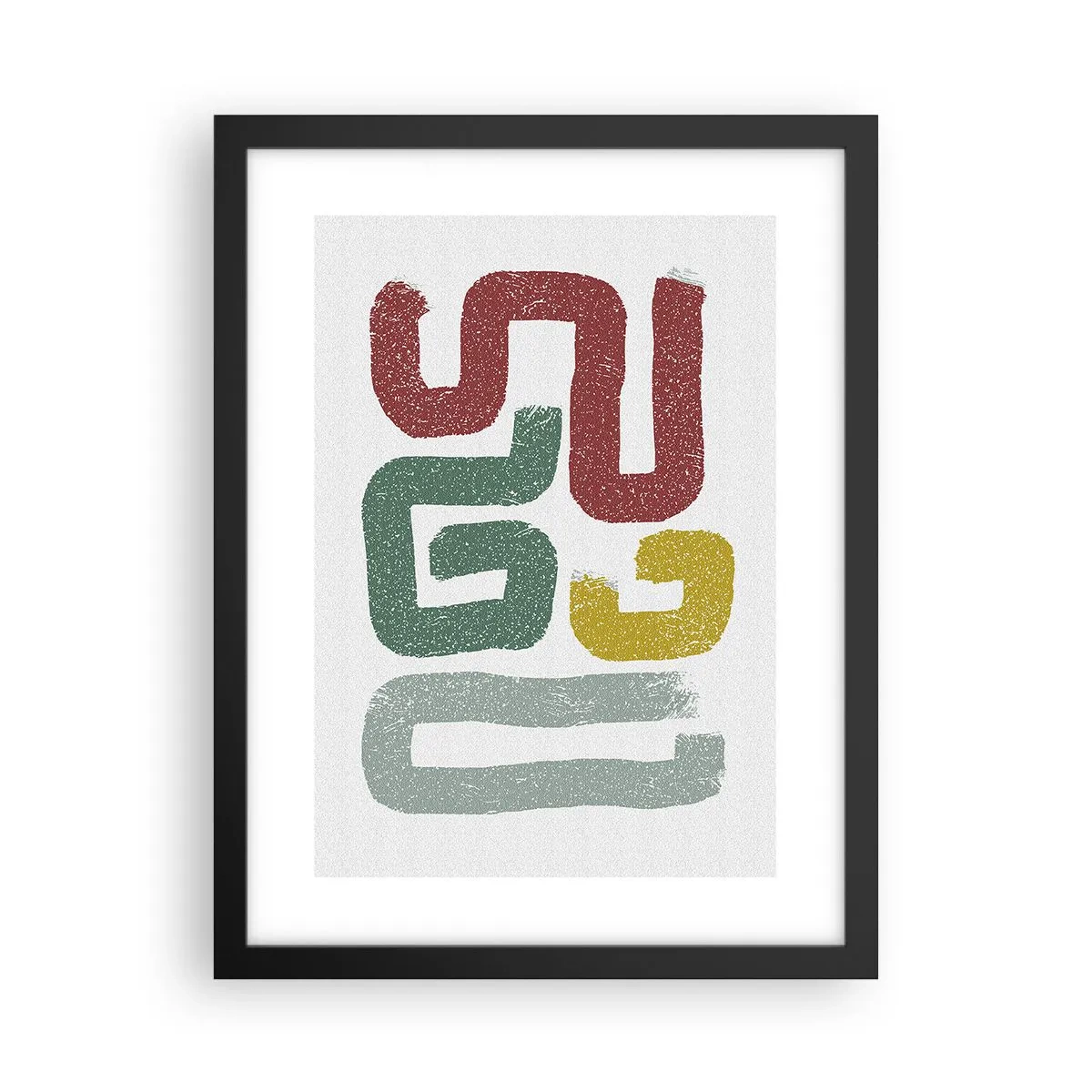 Poster in einem schwarzem Rahmen - In einer unbekannten Sprache - 30x40 cm