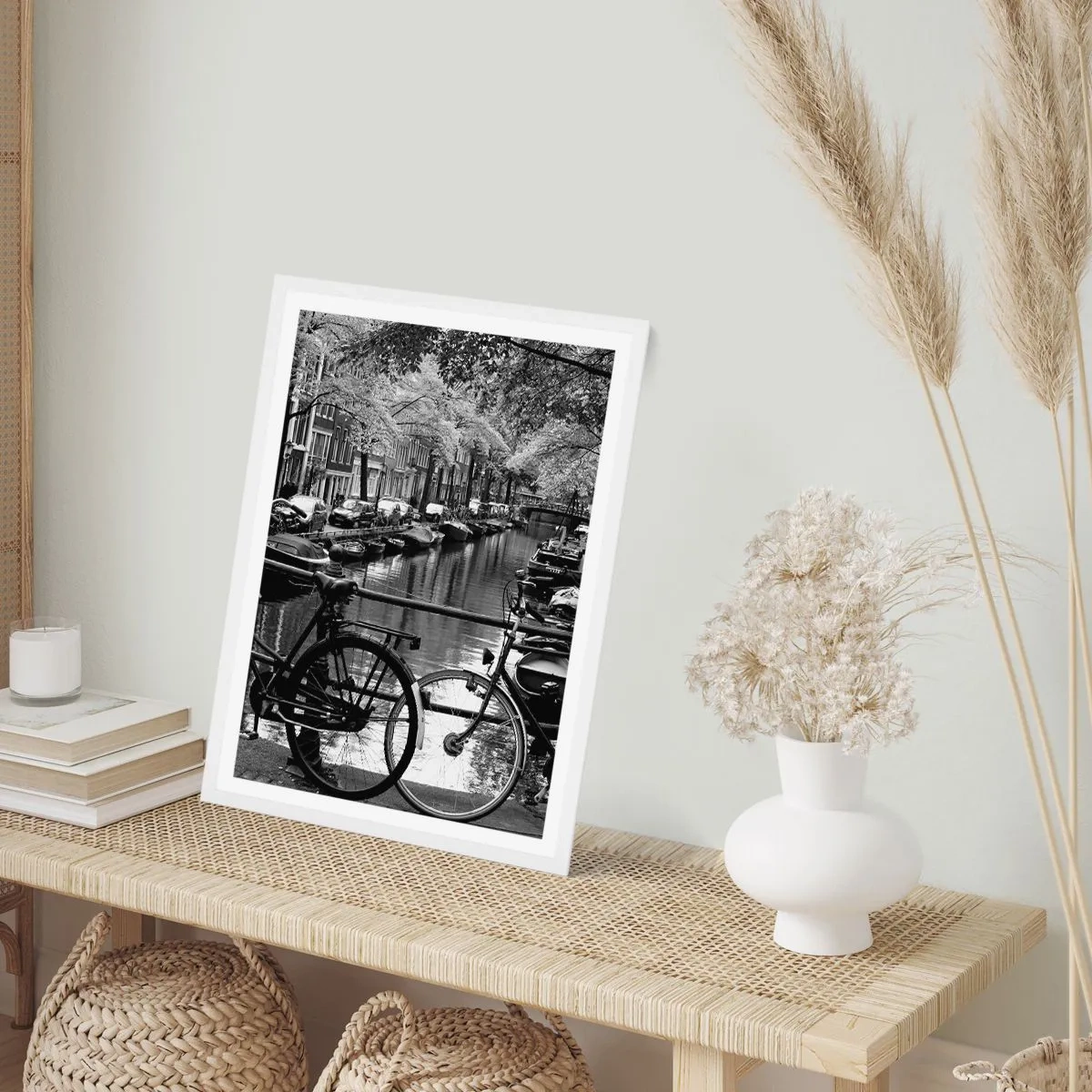 Poster in einem weißen Rahmen - Ein sehr holländischer Anblick - 40x50 cm