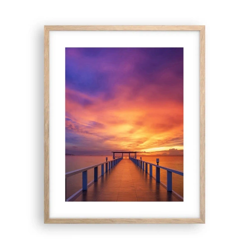 Poster in einem Rahmen aus heller Eiche - Ohne Ende - 40x50 cm