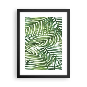 Poster in einem schwarzem Rahmen - Unter dem grünen Baldachin - 30x40 cm