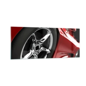 Glasbild - Bild auf glas - Für Schnelligkeit gebaut - 100x40 cm