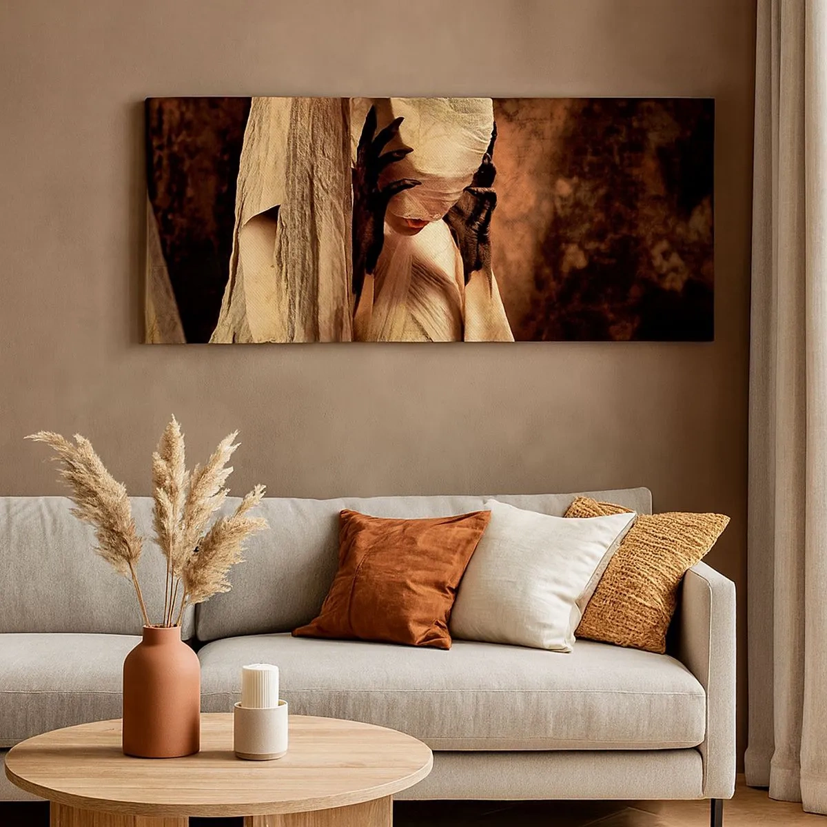 Bild auf Leinwand - Leinwandbild - Zwischen Gut und Böse - 100x40 cm