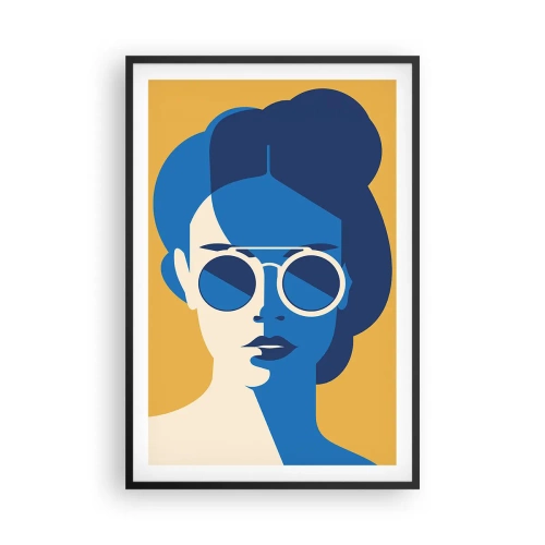 Poster in einem schwarzem Rahmen - Urlaubslook - 61x91 cm