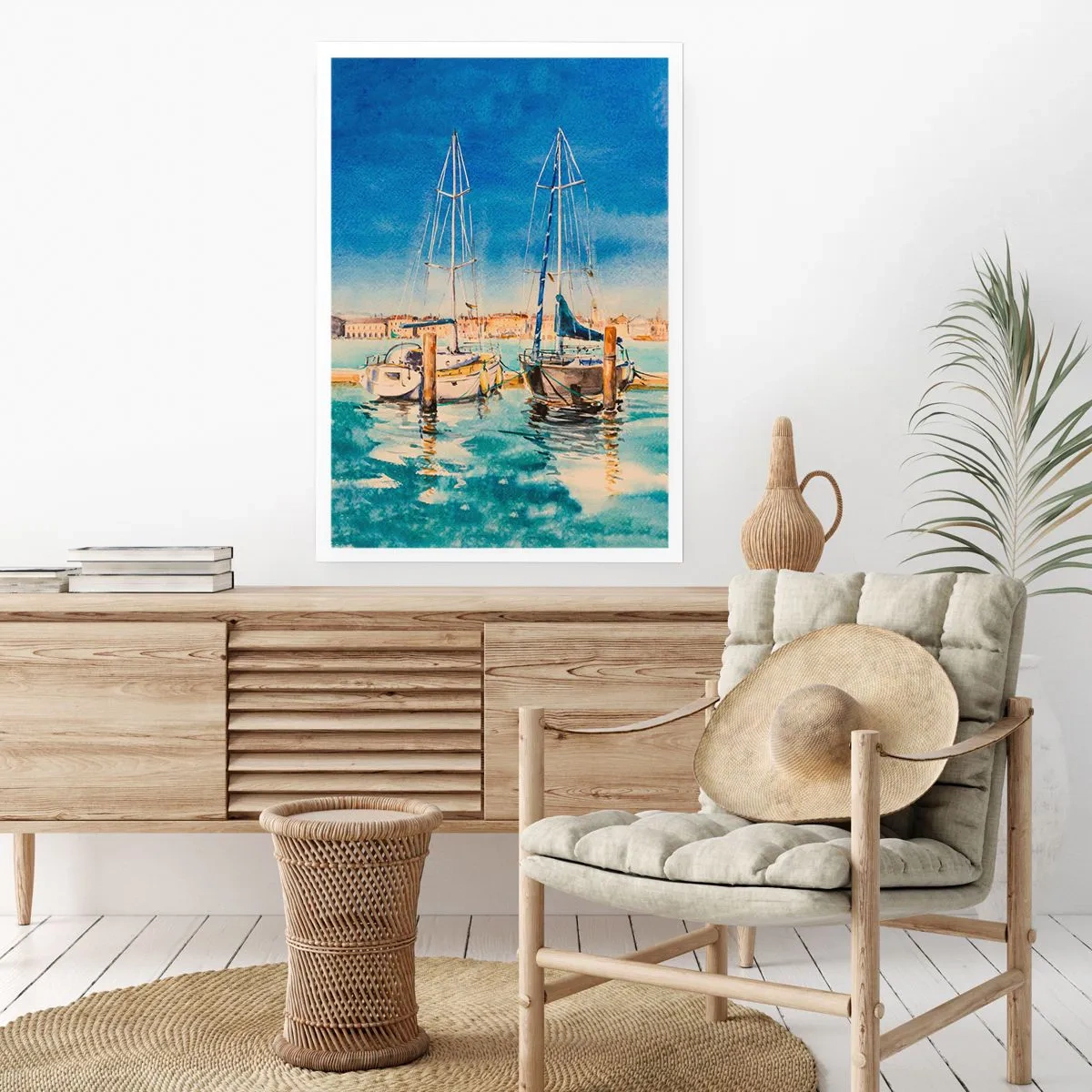 Poster - Sonnige Lagune - 30x40 cm
