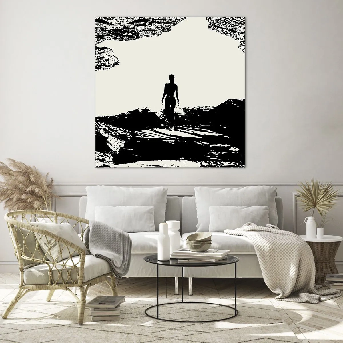 Glasbild - Bild auf glas - Neuer Blick - 60x60 cm