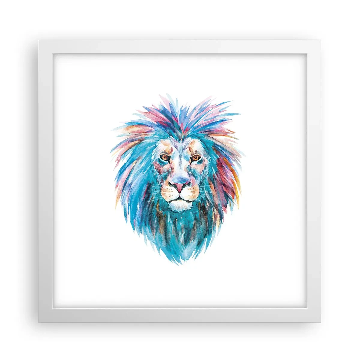 Poster in einem weißen Rahmen - Eine elektrisierende Aura - 30x30 cm