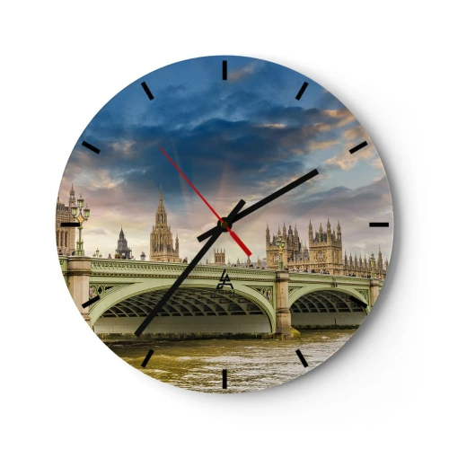 Wanduhr - Glasuhr - Im Imperium ist die Zeit stehen geblieben - 40x40 cm