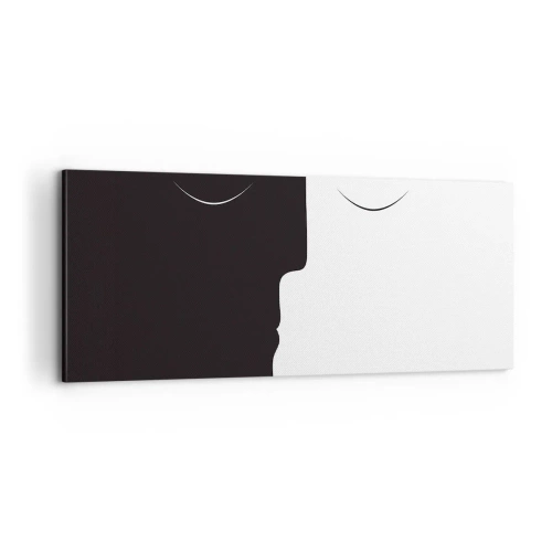 Bild auf Leinwand - Leinwandbild - Einheit der Gegensätze - 100x40 cm