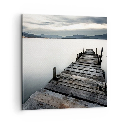 Bild auf Leinwand - Leinwandbild - Tauchen Sie ein in Ruhe - 60x60 cm