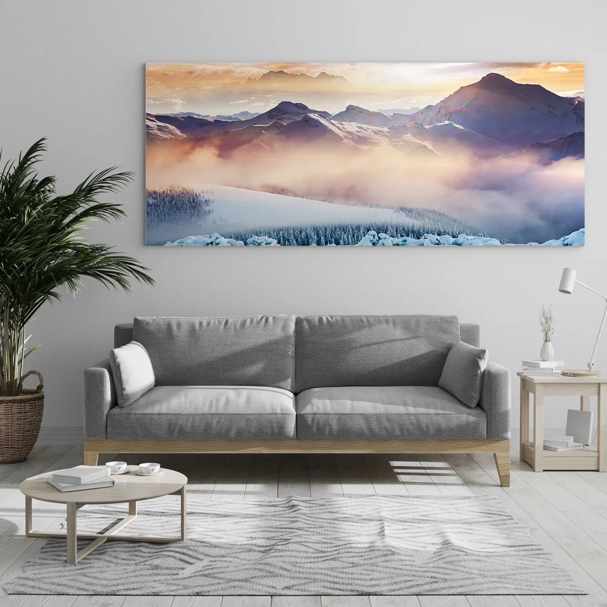 Glasbild - Bild auf glas - Die Kraft und Reinheit der Natur - 90x30 cm