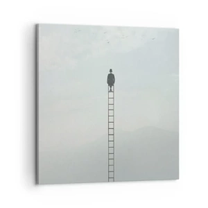 Bild auf Leinwand - Leinwandbild - Erhebe dich darüber! - 60x60 cm