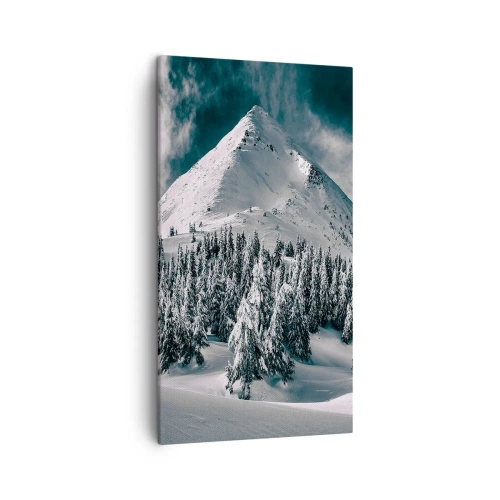 Bild auf Leinwand - Leinwandbild - Das Land aus Schnee und Eis - 45x80 cm