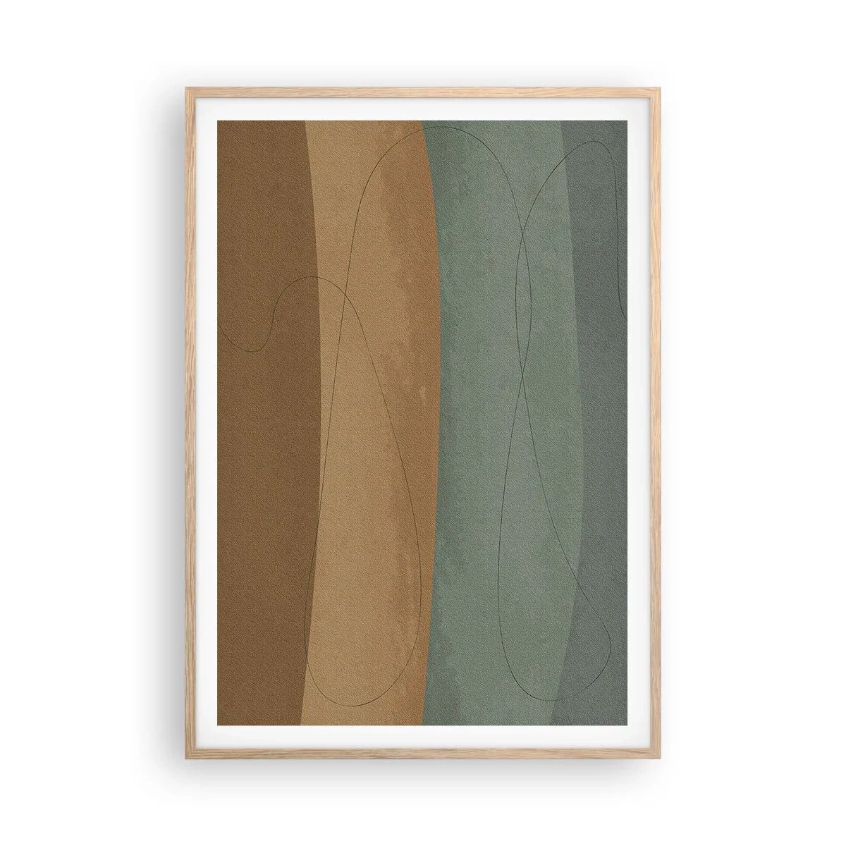 Poster in einem Rahmen aus heller Eiche - Horizontale Komposition - 70x100 cm