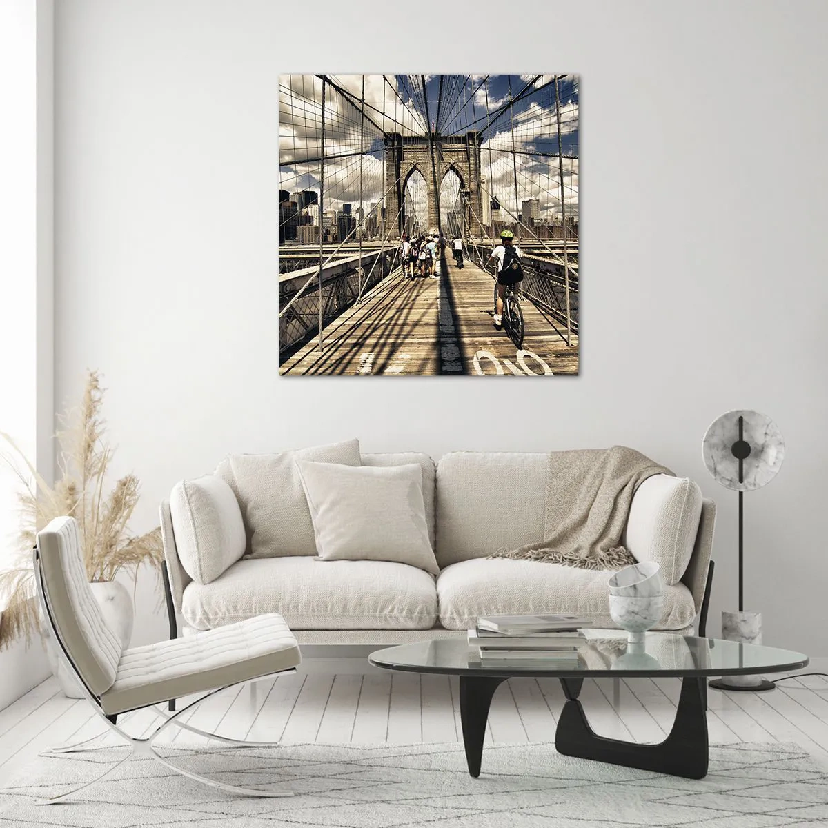 Glasbild - Bild auf glas - Direkt ins Herz der Stadt - 30x30 cm