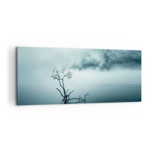 Bild auf Leinwand - Leinwandbild - Aus Wasser und Nebel - 100x40 cm