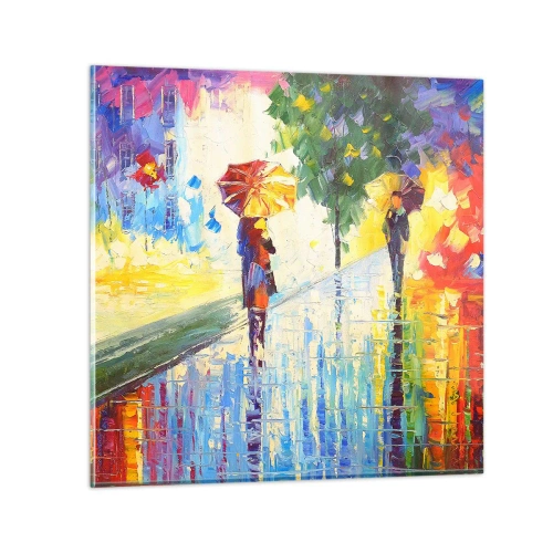 Glasbild - Bild auf glas - Und alles klar - 60x60 cm