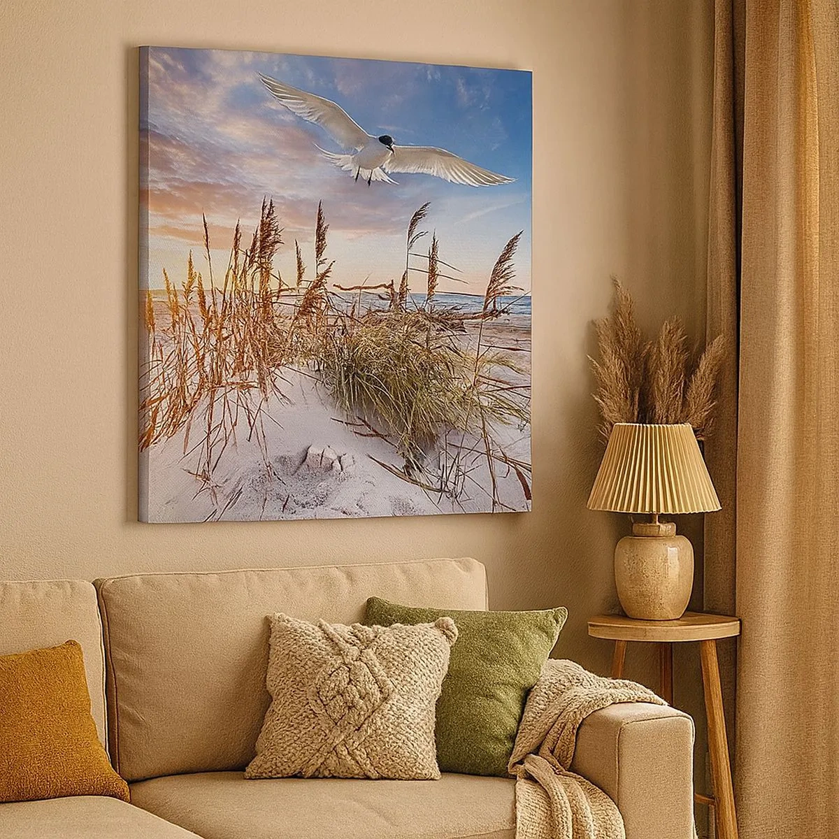 Bild auf Leinwand - Leinwandbild - Wind vom Meer - 30x30 cm