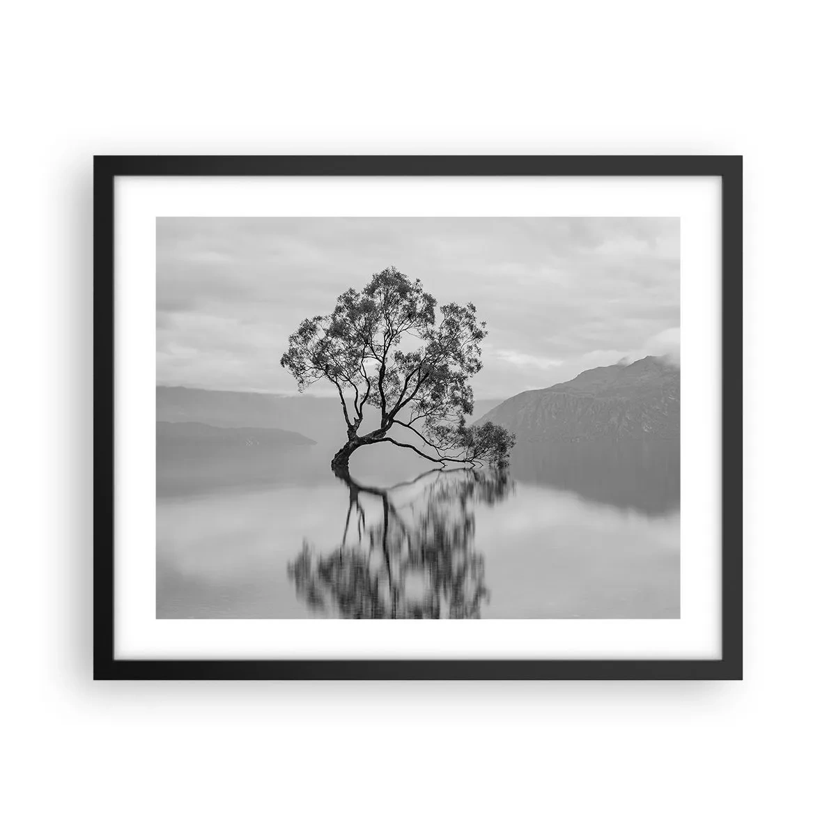 Poster in einem schwarzem Rahmen - Es gibt so ein Land - 50x40 cm