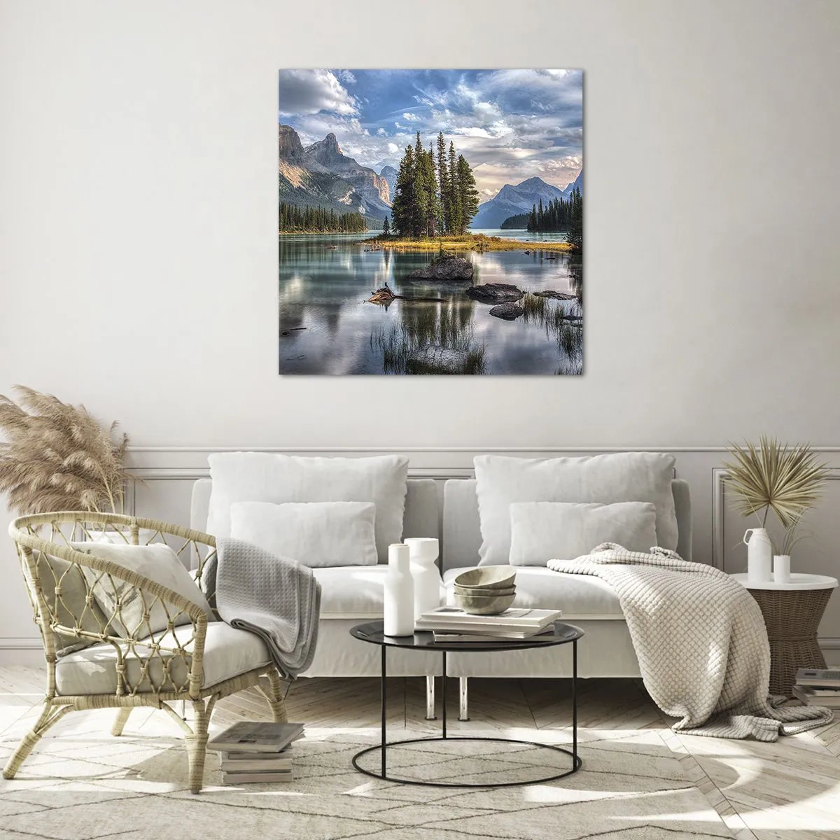 Glasbild - Bild auf glas - An dem tollen und sauberen Wasser ... - 40x40 cm