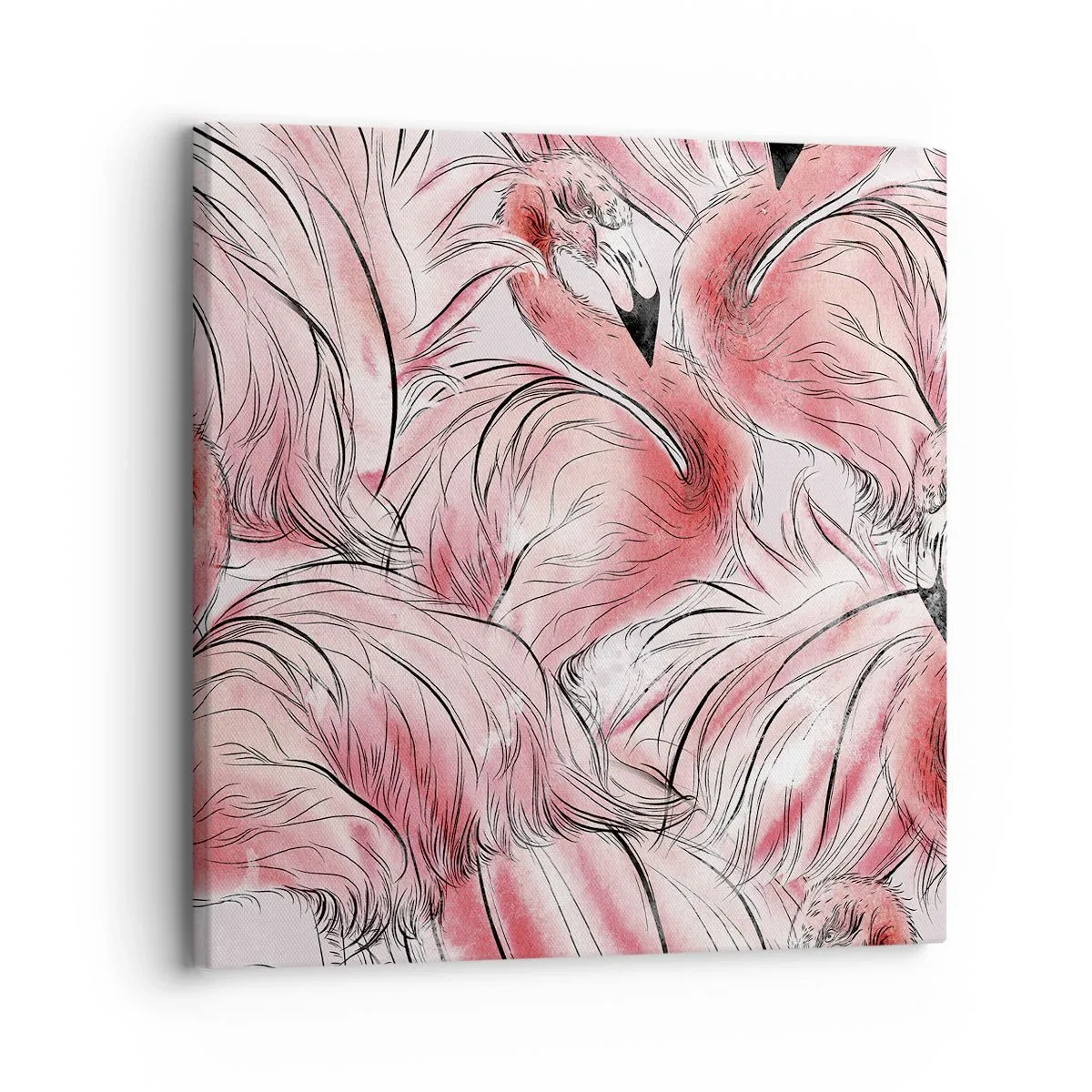 Bild auf Leinwand - Leinwandbild - Bird Corps de Ballet - 30x30 cm