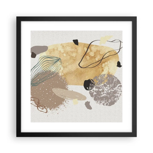 Poster in einem schwarzem Rahmen - Angewandte Plumkologie - 40x40 cm