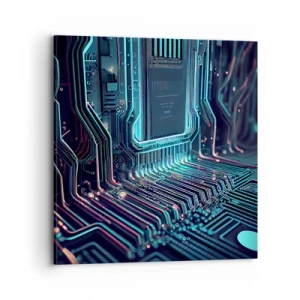 Bild auf Leinwand - Leinwandbild - Ich denke nur… - 70x70 cm