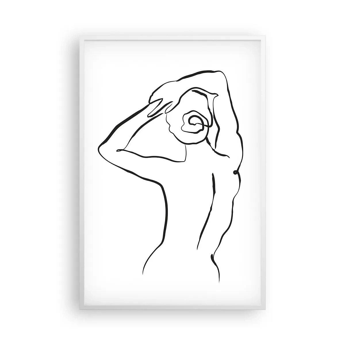 Poster in einem weißen Rahmen - Morgenakte - 61x91 cm