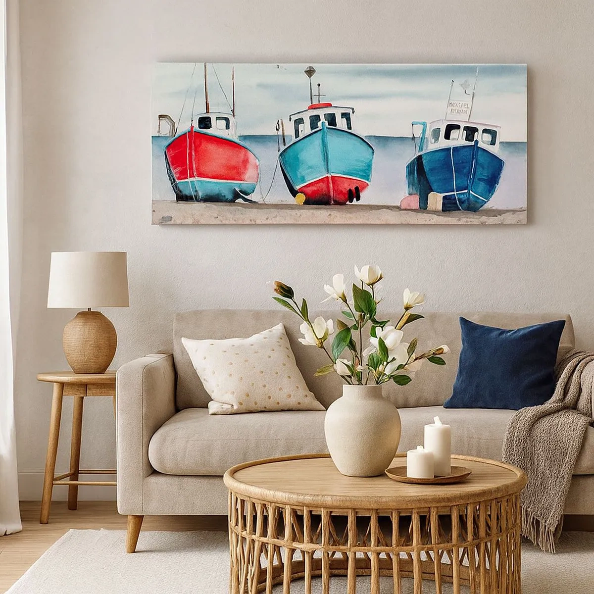 Bild auf Leinwand - Leinwandbild - Bereit zum Fang - 100x40 cm