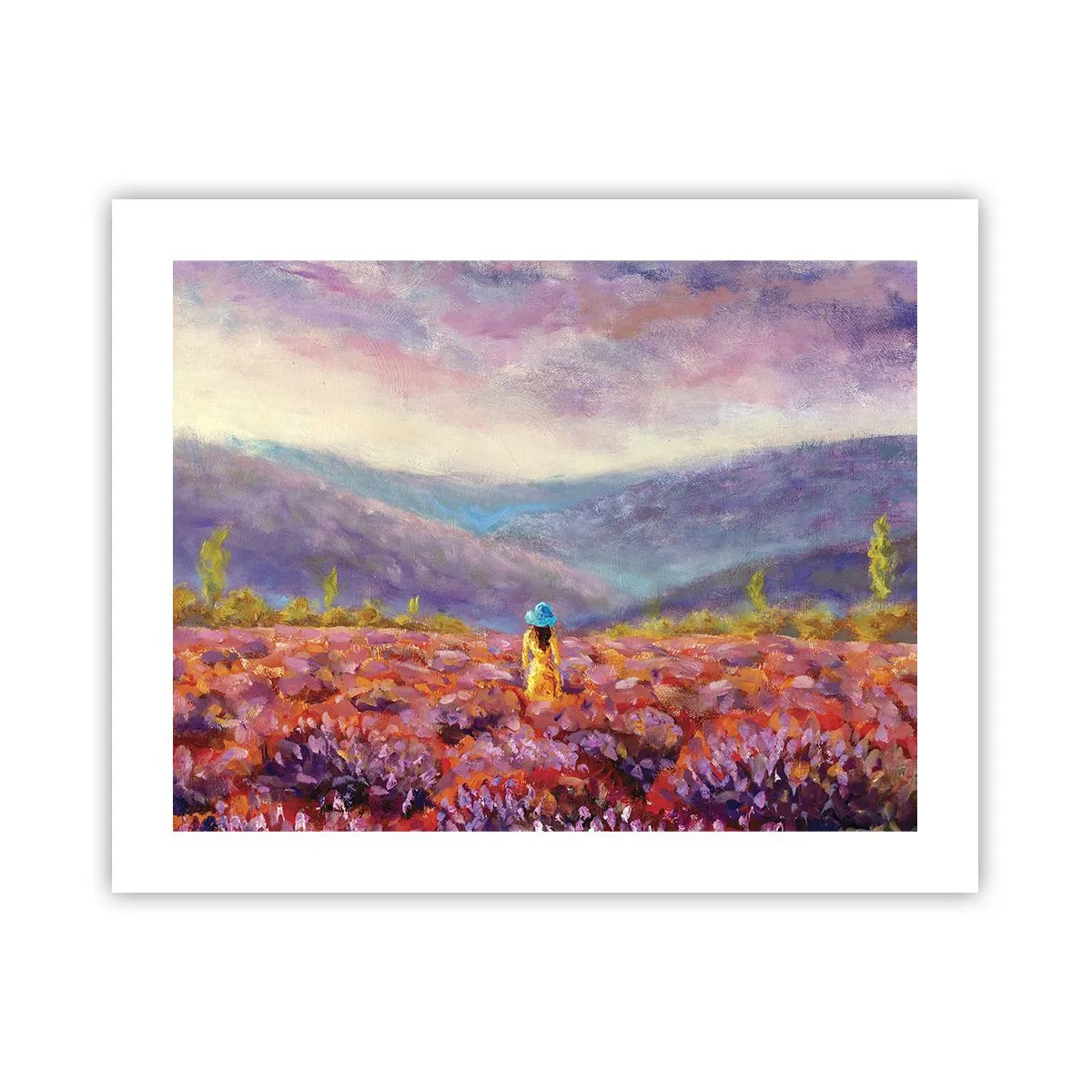 Poster - In einer Lavendelwelt - 50x40 cm