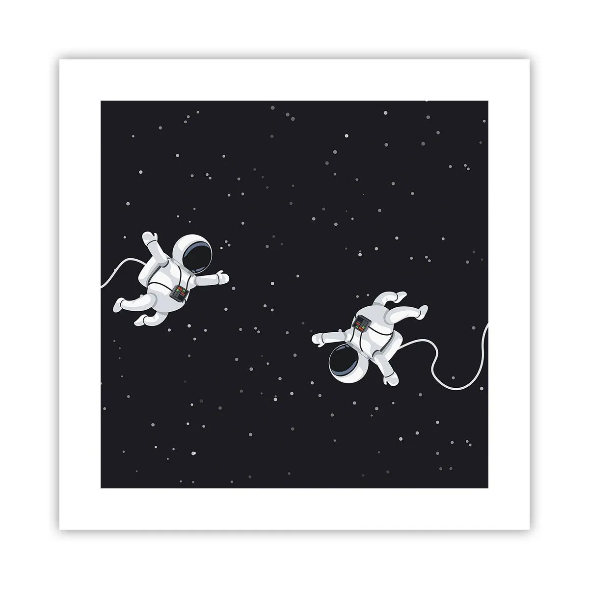 Poster - Kosmischer Tanz - 40x40 cm