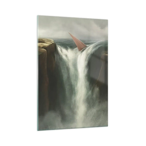 Glasbild - Bild auf glas - Warnung des Lebens - 70x100 cm