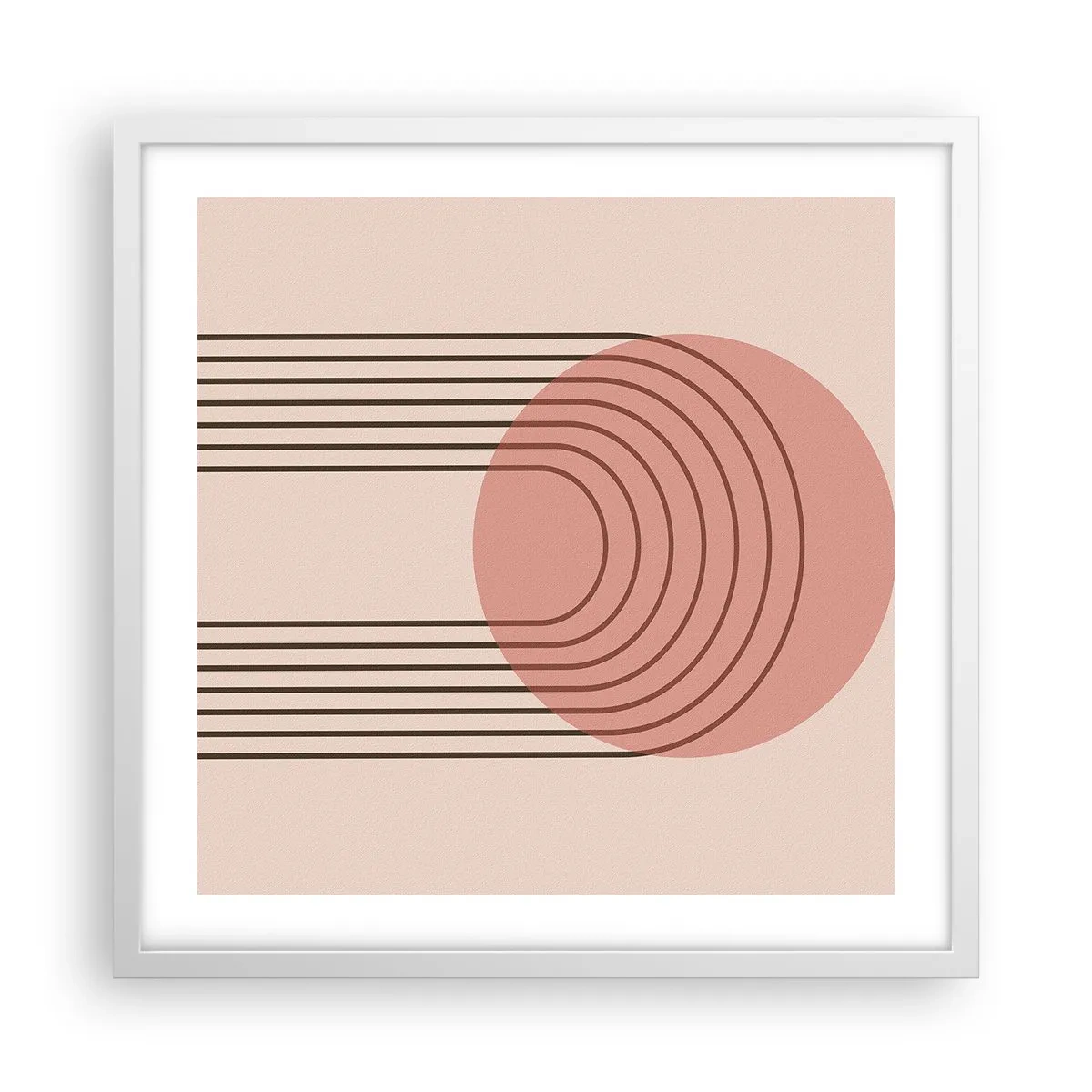 Poster in einem weißen Rahmen - Unwiderstehliche Anziehungskraft - 50x50 cm