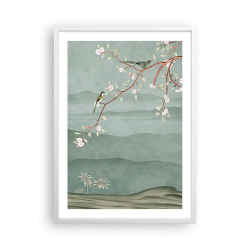 Poster in einem weißen Rahmen - Frühling, oh, du bist es - 50x70 cm