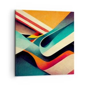 Bild auf Leinwand - Leinwandbild - Intensive Komposition - 60x60 cm