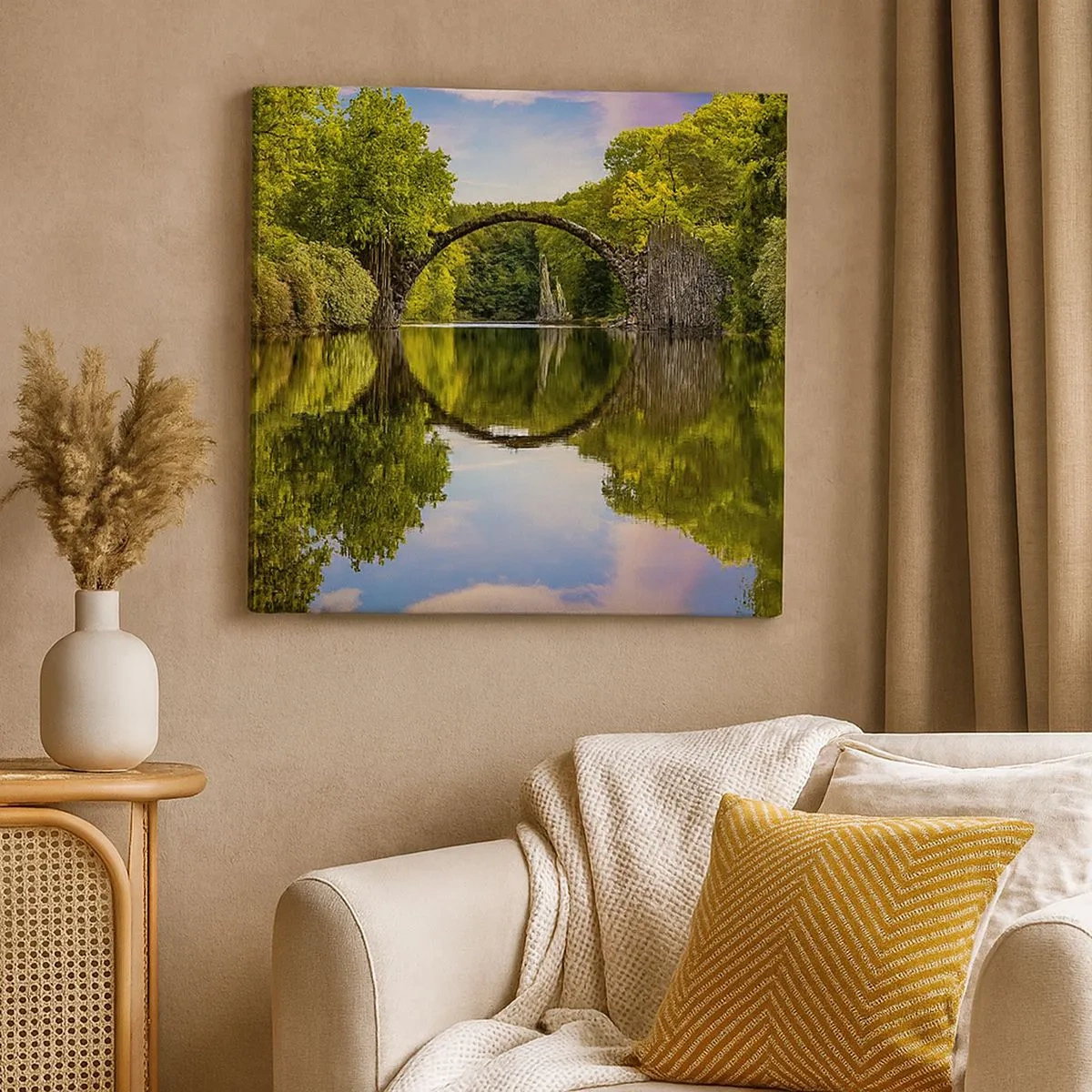 Bild auf Leinwand - Leinwandbild - An der Kreuzung zweier Welten - 30x30 cm