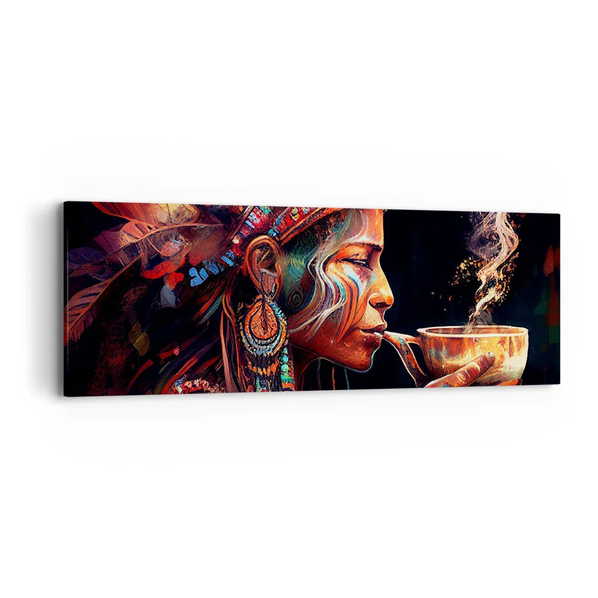 Bild auf Leinwand - Leinwandbild - Magisches Ritual - 90x30 cm