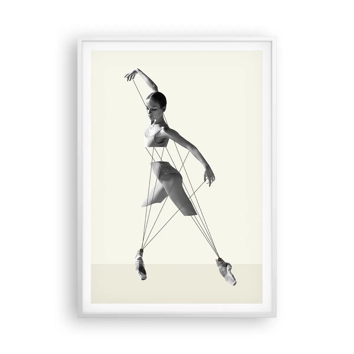 Poster in einem weißen Rahmen - Im Theater der Welt - 70x100 cm