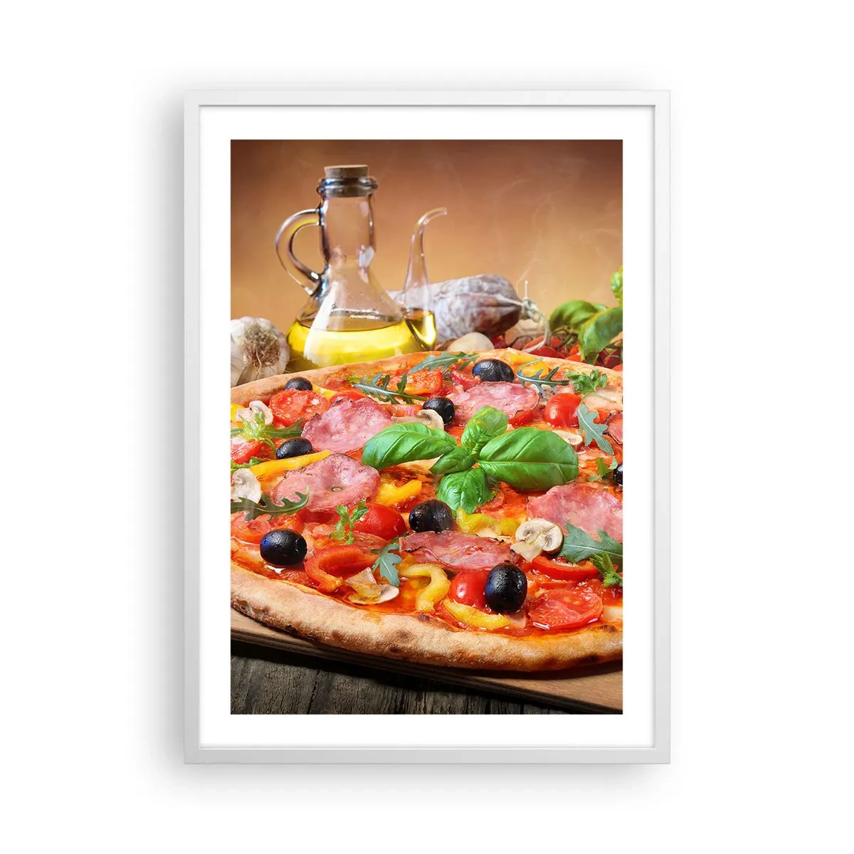 Poster in einem weißen Rahmen - Mit echtem italienischem Flair - 50x70 cm