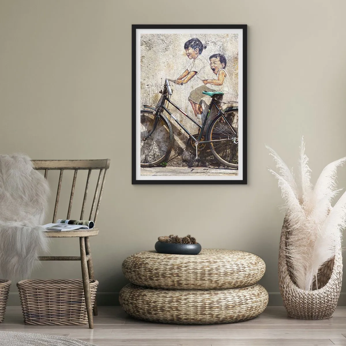 Poster in einem schwarzem Rahmen - Richtig oder falsch? - 40x50 cm