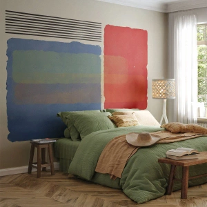 Maßgeschneiderte Fototapete Premium Canvas - Der Geist und der Buchstabe der Geometrie - Abstraktion, Stück, Moderne Kunst.
