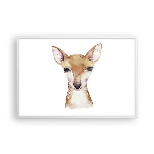 Poster in einem weißen Rahmen - Die Natur der Unschuld - 91x61 cm