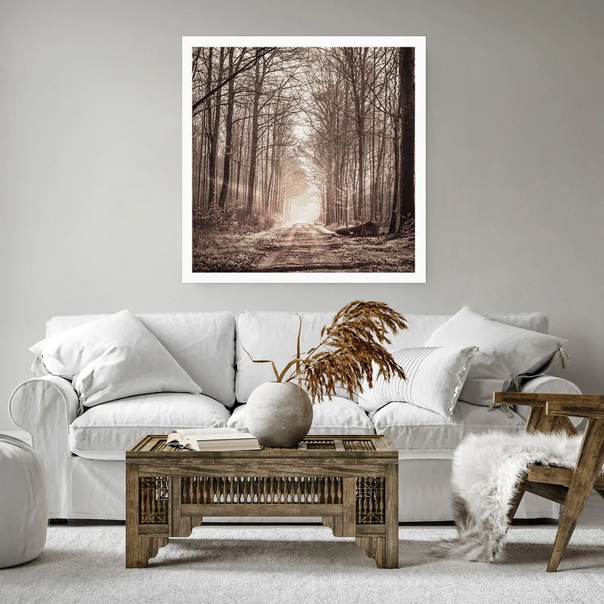 Poster - Waldkathedrale - 40x40 cm