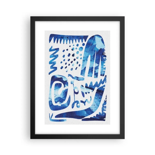 Poster in einem schwarzem Rahmen - Zurück zu den Wurzeln - 30x40 cm