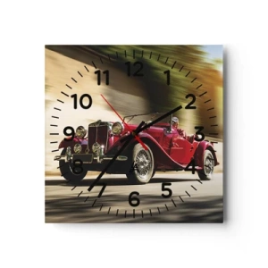 Wanduhr - Glasuhr - Schöner als Nike von Samothrake - 30x30 cm