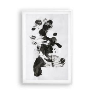 Poster in einem weißen Rahmen - Obwohl das Wahnsinn ist, steckt darin eine Methode? - 61x91 cm