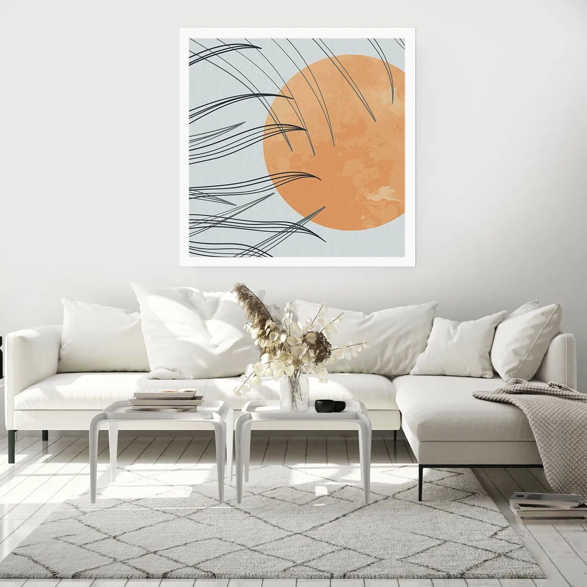 Poster - Immer der Sonne entgegen - 60x60 cm