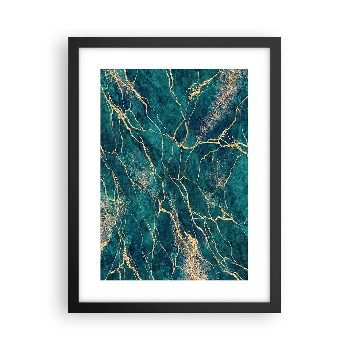 Poster in einem schwarzem Rahmen - Goldmine - 30x40 cm