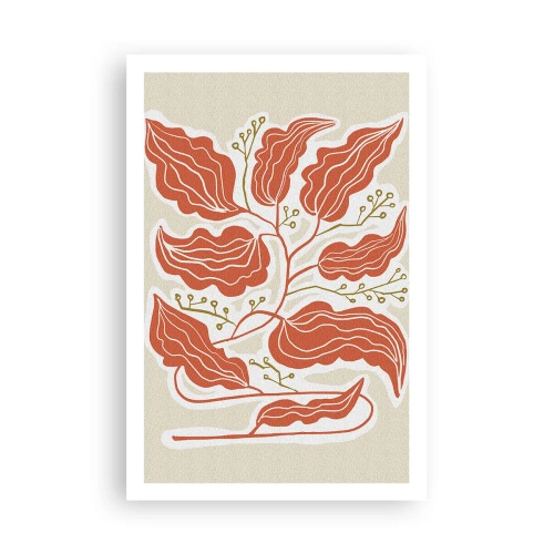 Poster - Im Folkstil und korallenartig - 61x91 cm